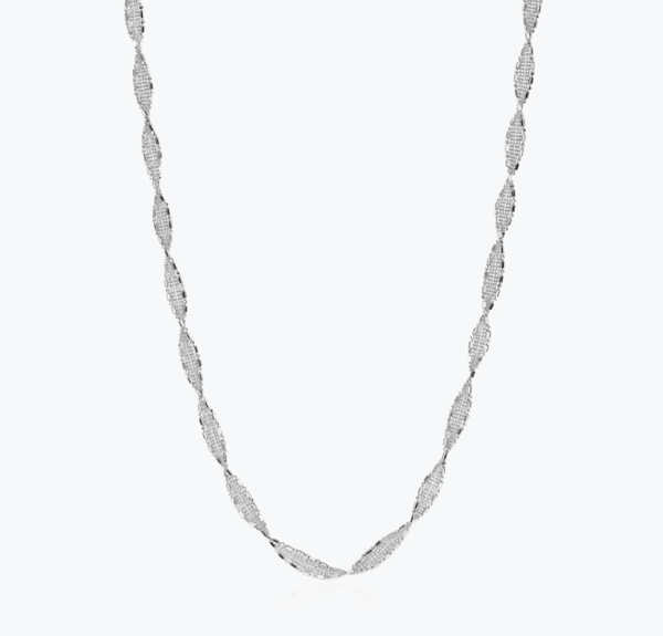 Platinum Born 850PTK Diamond Cut Platinum Chain Necklace
