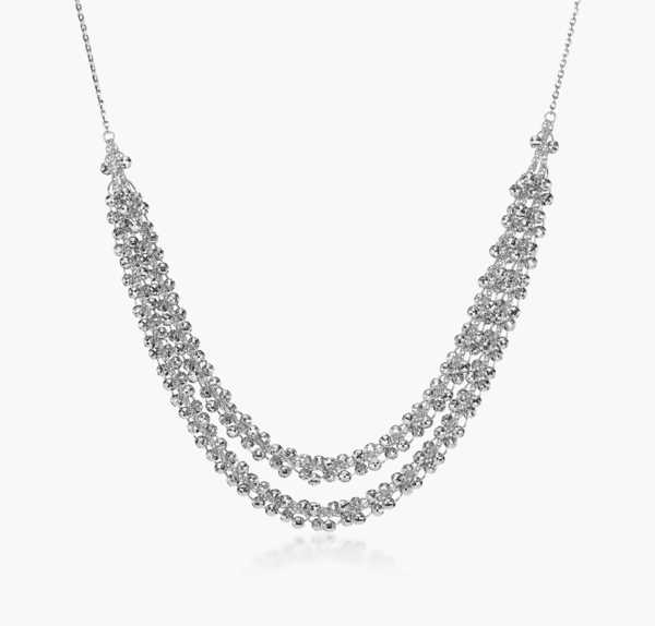 Platinum Born 850PTK Diamond Cut Platinum Chain Necklace