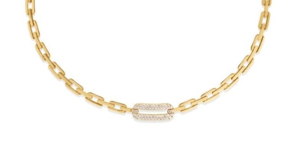 Roberto Coin Navarra Diamond 18K Polished Yellow Gold Collar Necklace