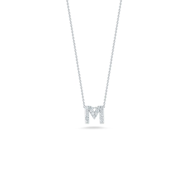 Roberto Coin Love Letter Diamond Pendant Necklace