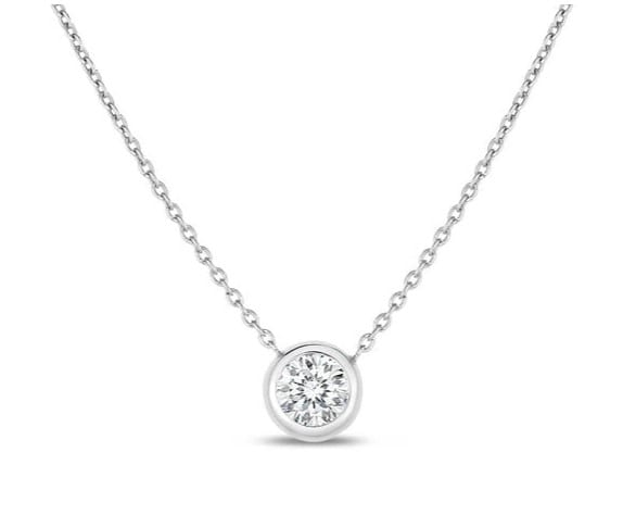 Roberto Coin Tiny Treasures Diamond Station Necklace
