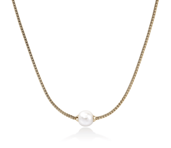 John Hardy Freshwater Pearl 14K Yellow Gold Chain Necklace