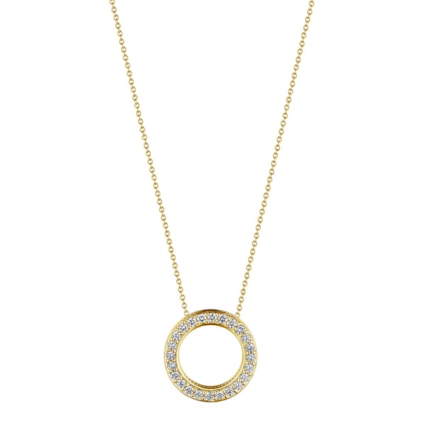 Verragio Diamond 18K Polished Yellow Gold Pendant Necklace