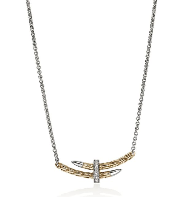 John Hardy Diamond 14K Polished Silver Sterling Silver Chain Necklace