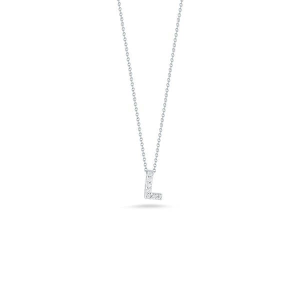 Roberto Coin Love Letter Diamond Pendant Necklace