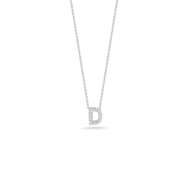 Roberto Coin Love Letter Diamond Pendant Necklace