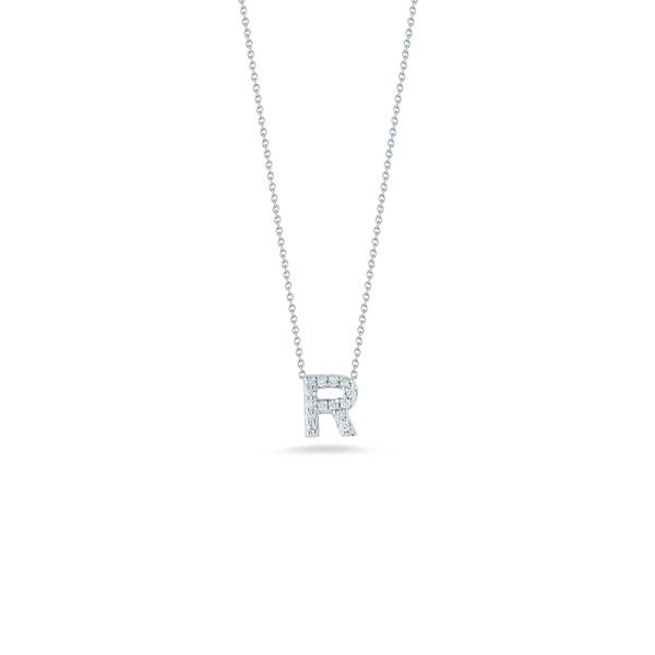 Roberto Coin Love Letter Diamond Pendant Necklace