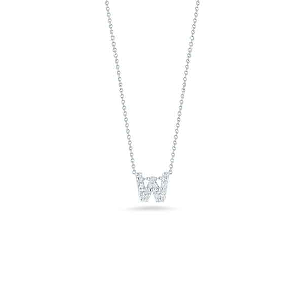 Roberto Coin Love Letter Diamond Pendant Necklace