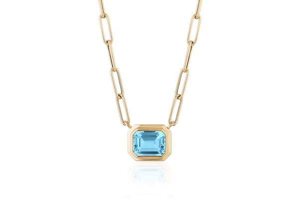 Goshwara Manhattan Topaz 18K Polished Yellow Gold Chain Necklace