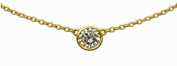 Suna Bros Diamond 18K Polished Yellow Gold Pendant Necklace