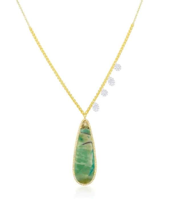 MEIRA T Diamond 14K Polished White Gold Pendant Necklace