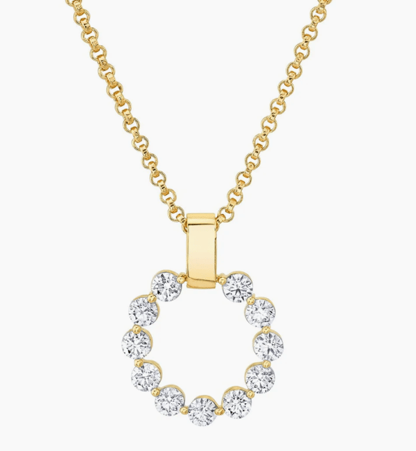 Michael M Diamond 18K Polished Yellow Gold Pendant Necklace