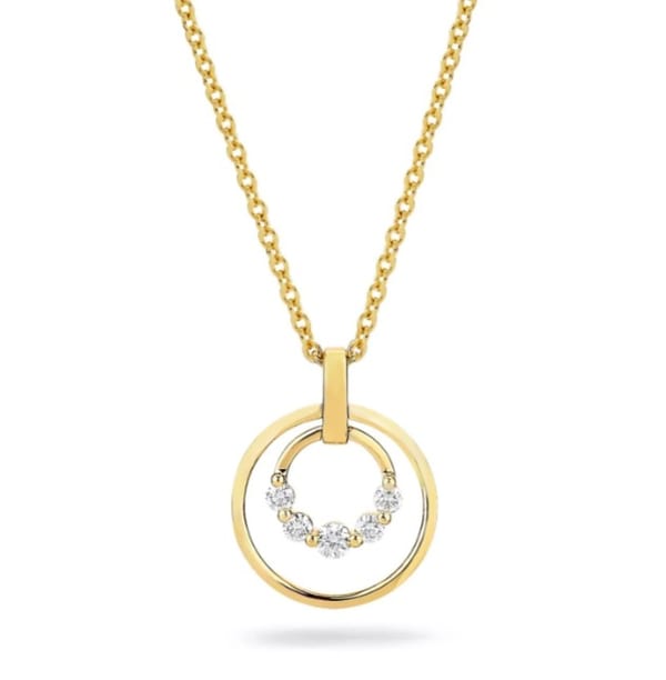 Michael M Diamond 18K Polished Yellow Gold Pendant Necklace