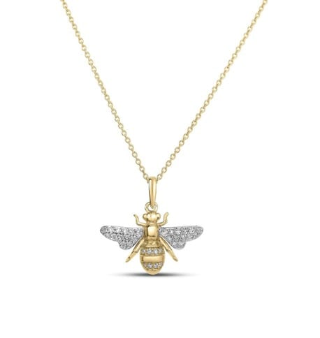 Roberto Coin Tiny Treasures Diamond 18K Polished Yellow Gold Pendant Necklace