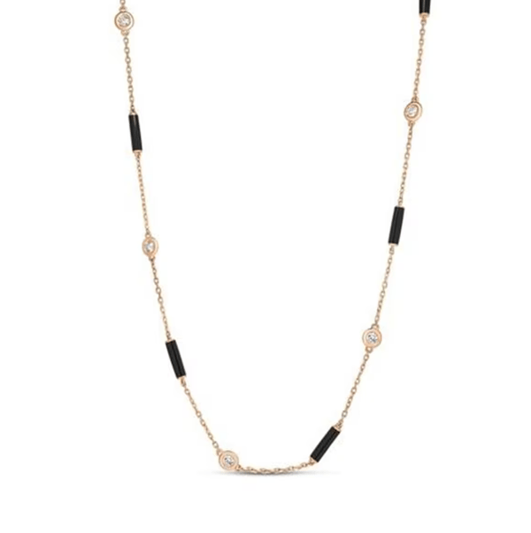 Roberto Coin Diamanti Diamond 18K Polished Yellow Gold Chain Necklace