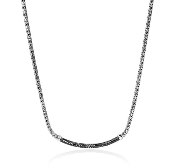 John Hardy Sapphire 14K Polished Silver Sterling Silver Chain Necklace