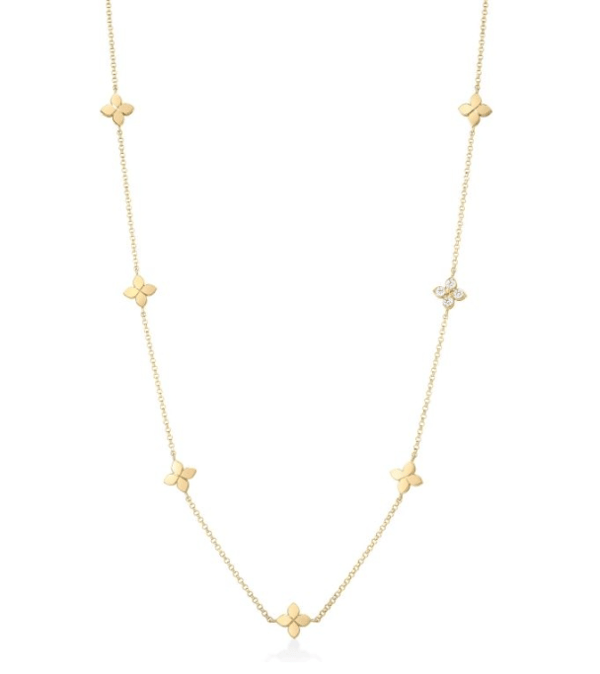 Roberto Coin Diamond 18K Polished Yellow Gold Chain Necklace