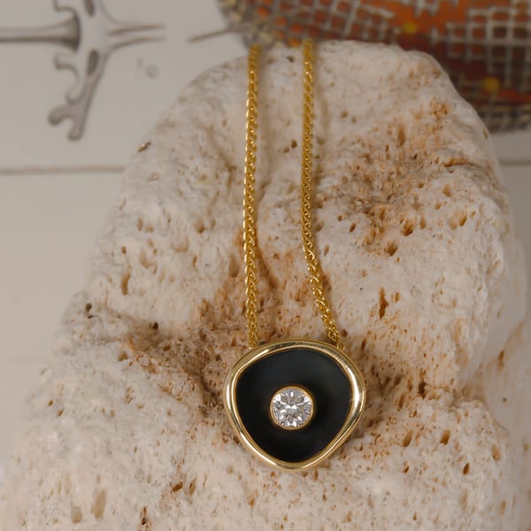 Sarah Graham Diamond 18K Polished Yellow Gold Pendant Necklace
