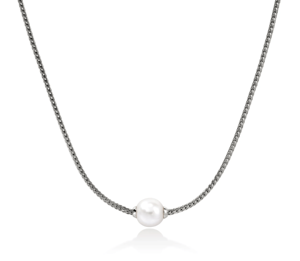 John Hardy Freshwater Pearl Sterling Silver Chain Necklace