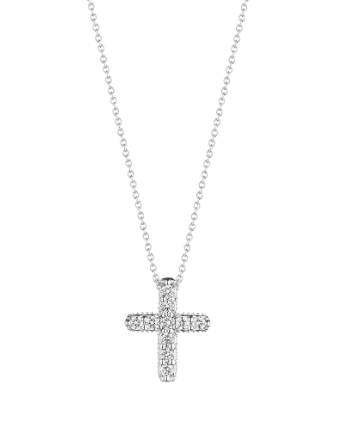 Verragio Diamond 18K Polished White Gold Pendant Necklace