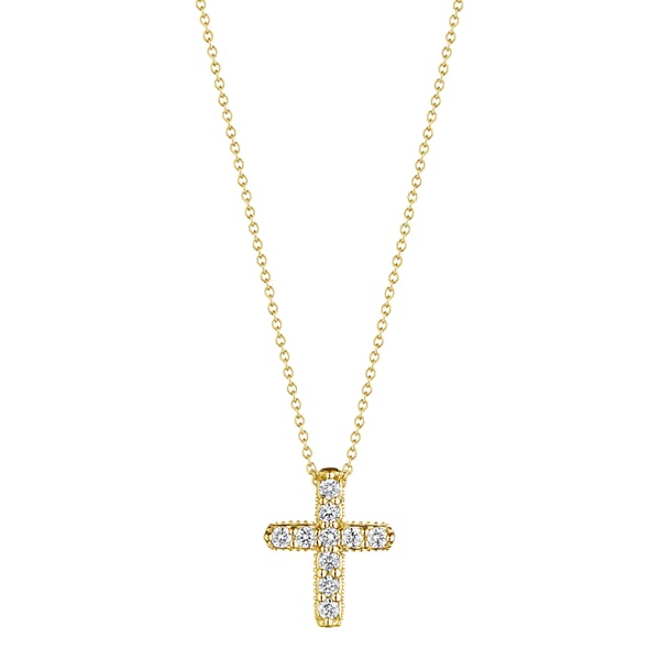 Verragio Diamond 18K Polished Yellow Gold Pendant Necklace