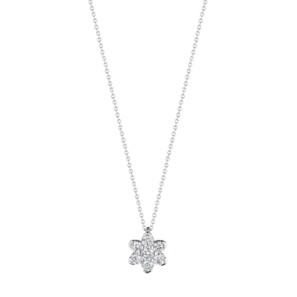 Verragio Diamond 18K Polished White Gold Pendant Necklace