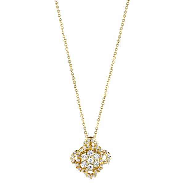 Verragio Diamond 18K Polished Yellow Gold Pendant Necklace