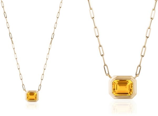 Goshwara Manhattan Citrine 18K Polished Yellow Gold Pendant Necklace