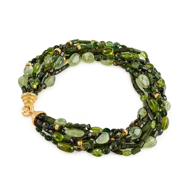 Katy Briscoe Tourmaline 18K Polished Yellow Gold Chain Necklace