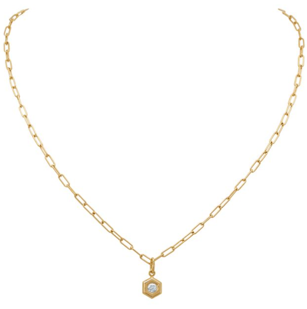 Gumuchian Diamond 18K Polished Yellow Gold Pendant Necklace