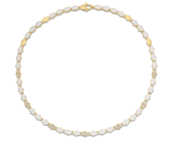 Roberto Coin Diamond 18K Polished Yellow Gold Collar Necklace