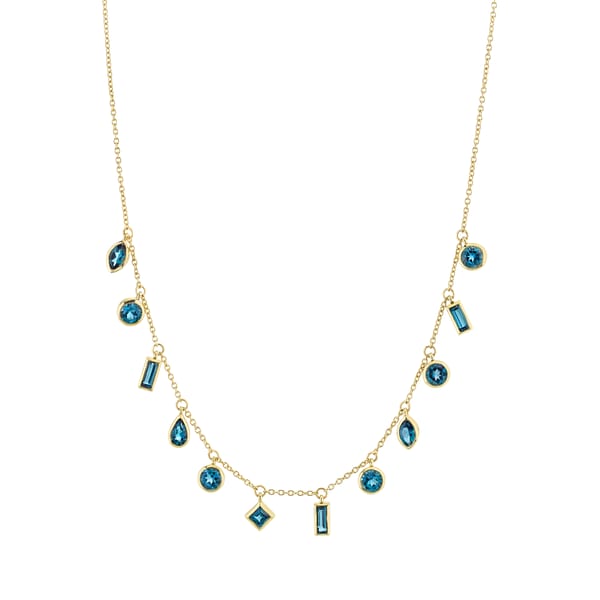 Sloane Street Topaz 18K Yellow Gold Chain Necklace