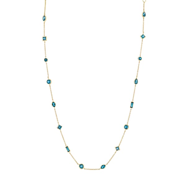 Sloane Street Topaz 18K Yellow Gold Chain Necklace