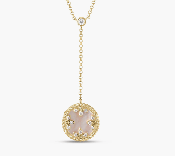 Roberto Coin Turquoise 18K Polished Yellow Gold Lariat Necklace