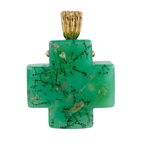 Katy Briscoe Chrysocolla Cross Pendant