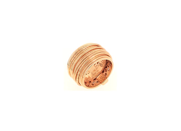 Pesavento DNA Spring 18K Polished Yellow Vermeil Band Ring