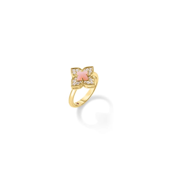 Roberto Coin Venetian Princess Diamond 18K Polished Yellow Gold Band Ring