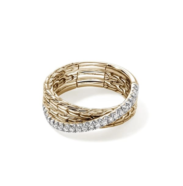 John Hardy Diamond 14K Yellow Gold Band Ring