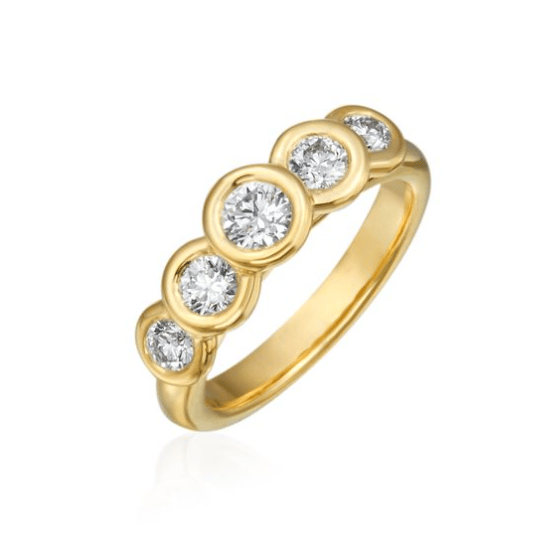 Gumuchian Diamond 18K Polished Yellow Gold Band Ring