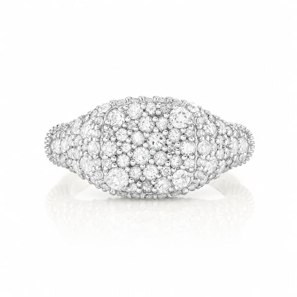 Sloane Street Topaz Silver Sterling Silver Signet Ring