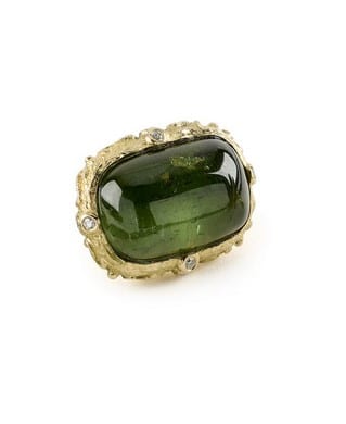 Katy Briscoe Tourmaline 18K Polished Yellow Gold Cocktail Ring