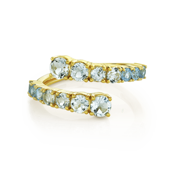 Sloane Street Topaz 18K Yellow Gold Band Ring