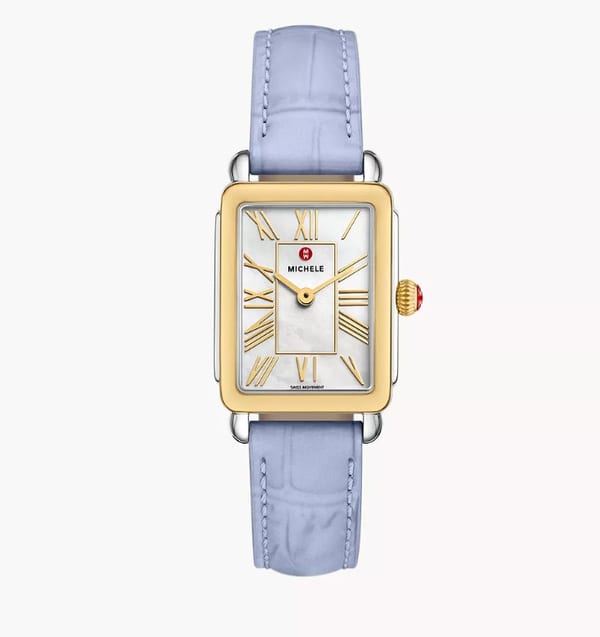 Michele Watches Deco Stainless Steel Watch