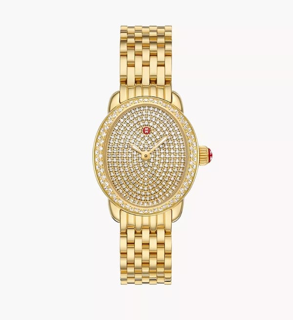 Michele Watches Serein Diamond Stainless Steel Watch