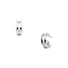 Contemporary Hoop  Women  18 Polished Earring MEQ10160AXXW