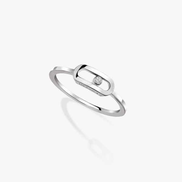Contemporary Band Move Uno Women 6.25 18 Polished Ring 10055-WG-53 / F68933