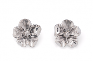 Floral Stud  Women   Hammered Earrings FLORA EARRINGS