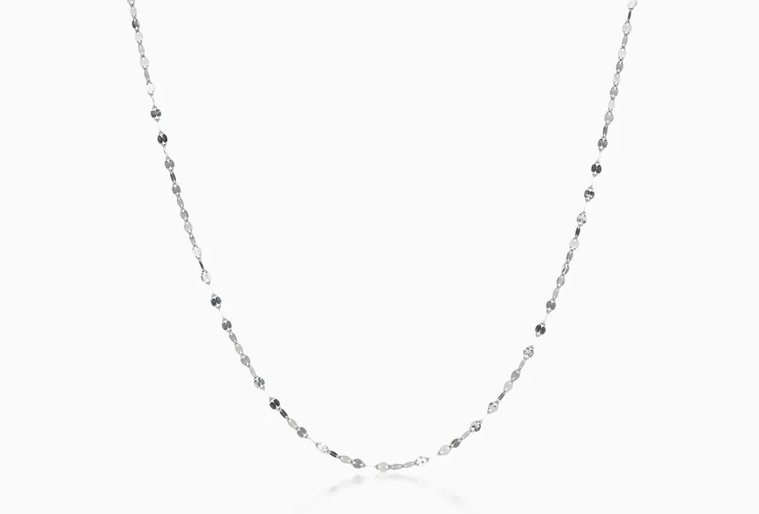 Contemporary Chain  Women 63 850PT Diamond Cut Necklace PTN2035