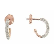 Contemporary Hoop Diamanti Women  18 Polished Earrings YBSCO032