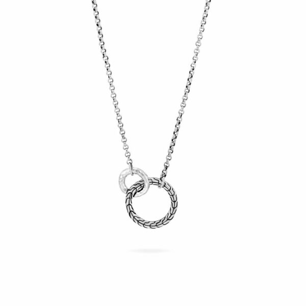 Chain Classic Chain Women   Hammered Necklace NB90579X16-18